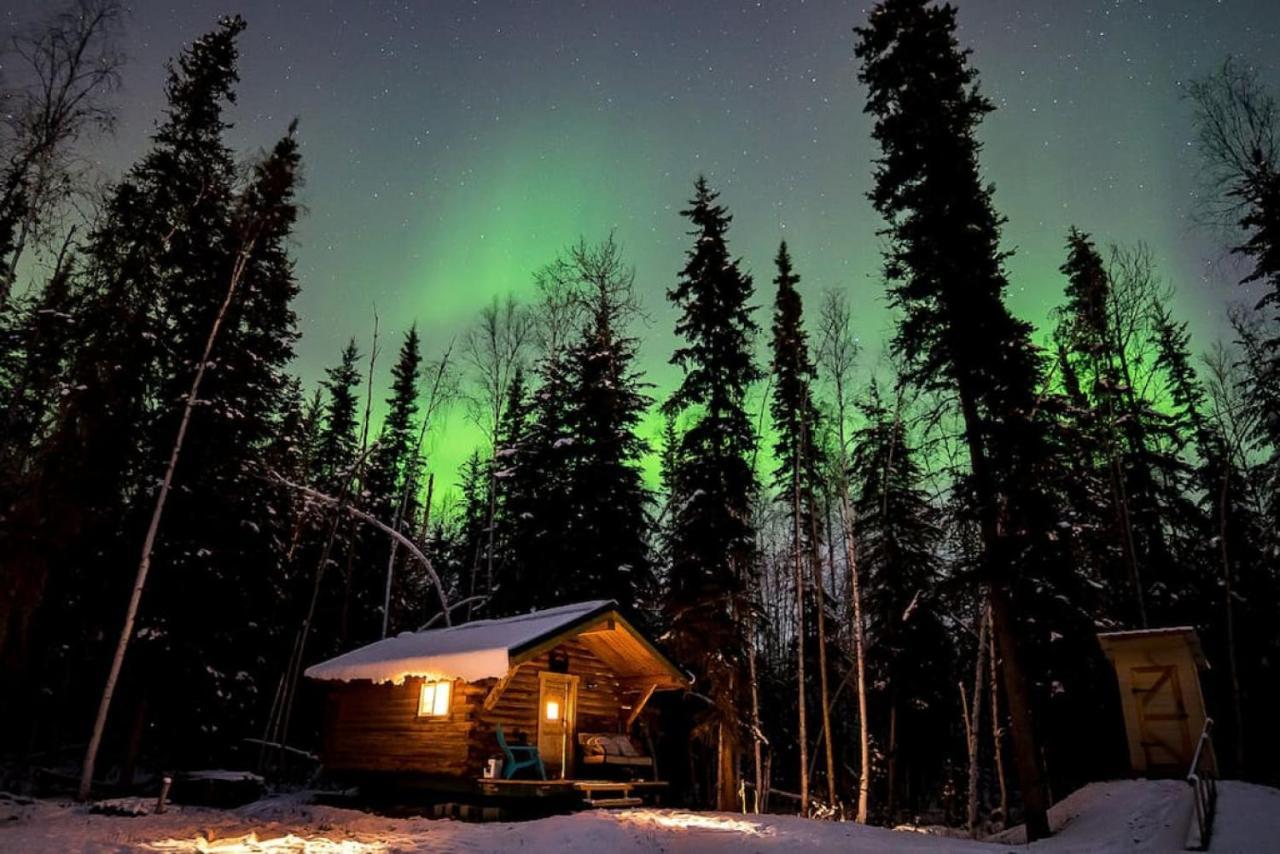 Studio Log Dry Cabin| Aurora Views! Villa Fairbanks Exterior photo