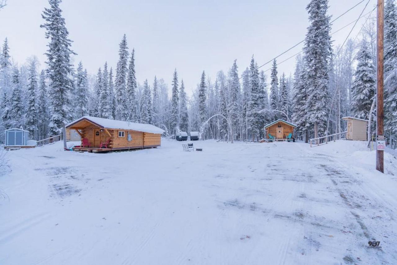 Studio Log Dry Cabin| Aurora Views! Villa Fairbanks Exterior photo